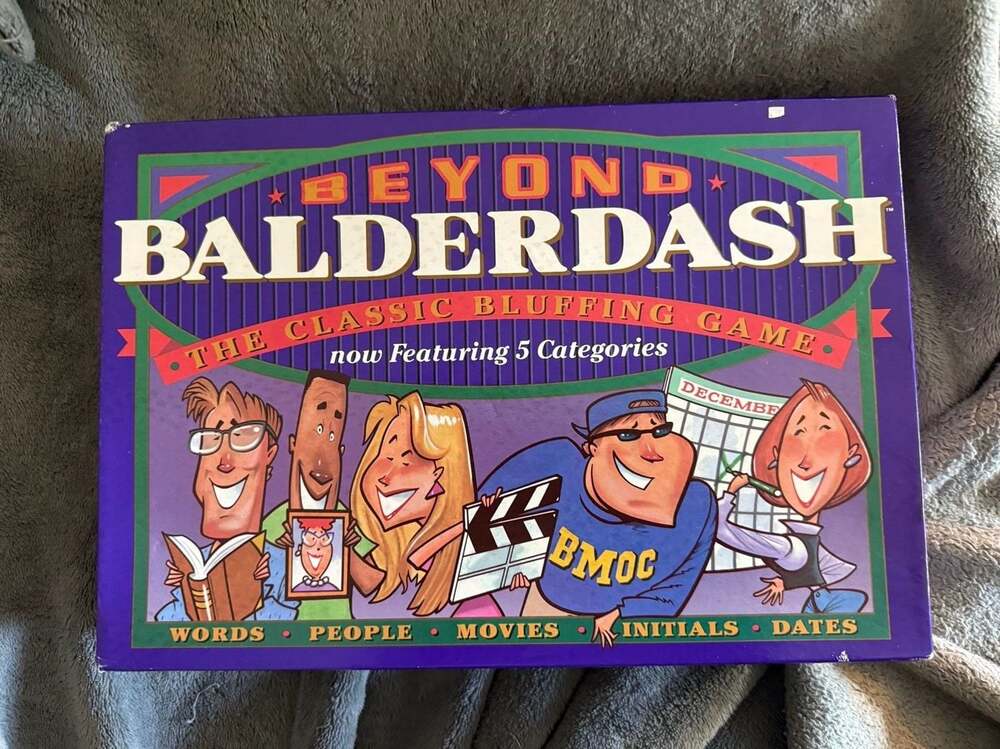 Beyond Balderdash Board Game Vintage 1990s Parker Brothers Complete 5 Categories